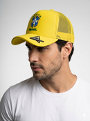 Boné Brasil Trucker Premium 2026 Unissex